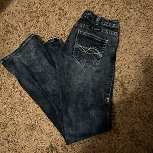 Cowgirl Tuff Women’s Dark Wash Relaxed Jeans